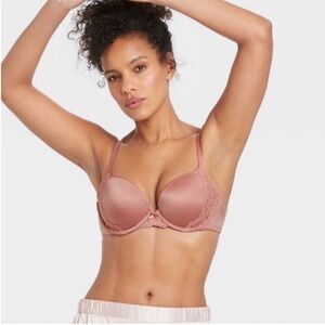 NEW Auden The Radiant Plunge Push Up Bra
34D Mauve